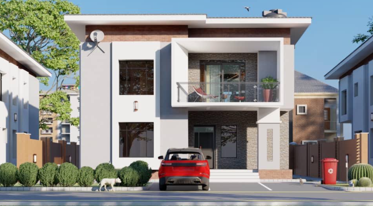 Four-bedroom duplex home